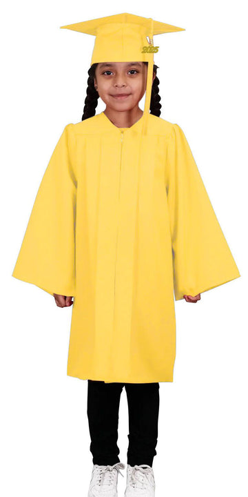 Matte Gold Kindergarten/Preschool Cap & Gown - Graduation Gown 