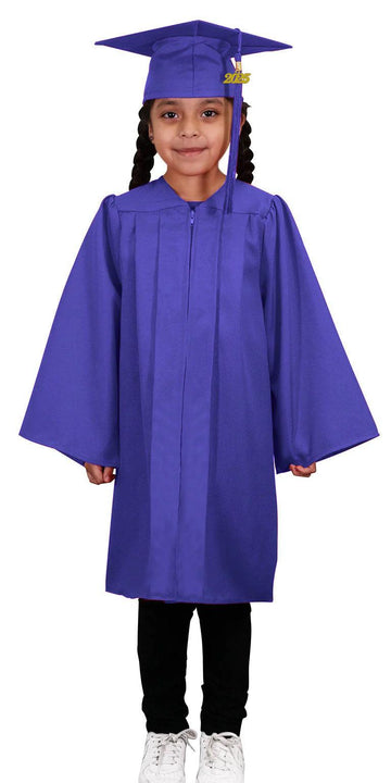 Matte Purple Kindergarten/Preschool Cap & Gown - Graduation Gown 
