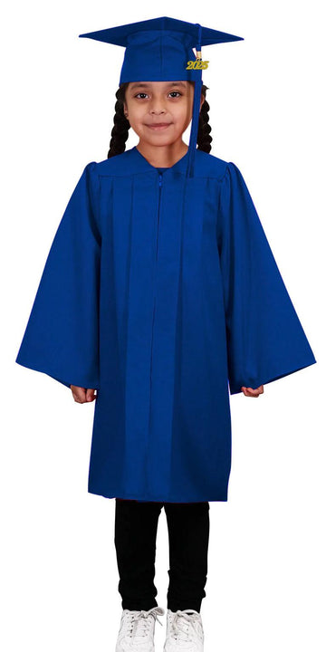 Matte Royal Blue Kindergarten/Preschool Cap & Gown - Graduation Gown 