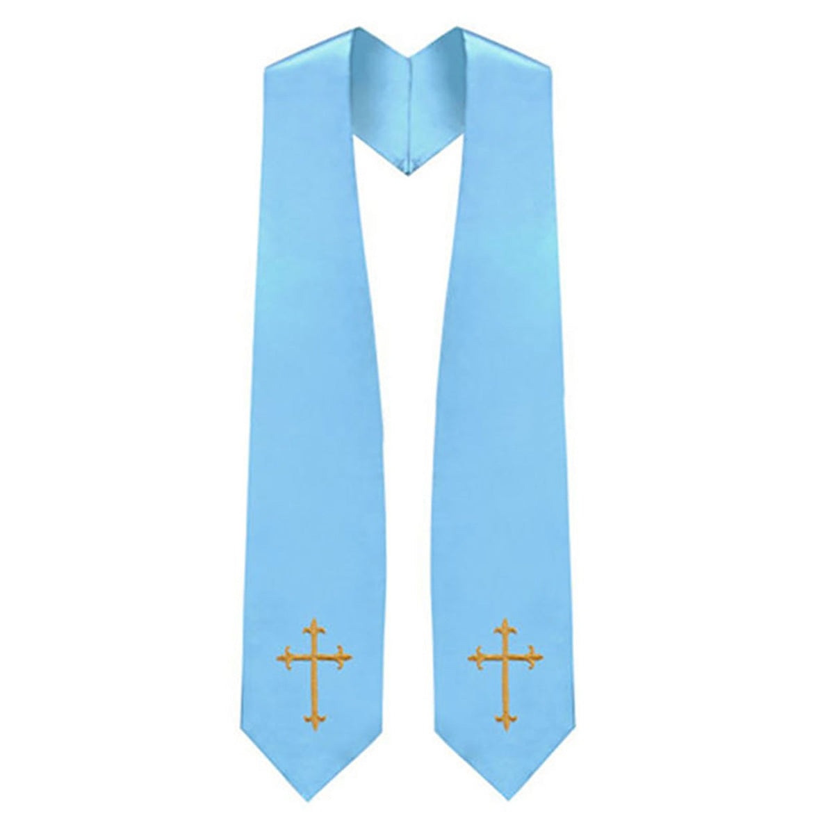 Embroidered Cross Clergy Choir Stole | Wedding & Graduation Honor Stole - Graduation Seller