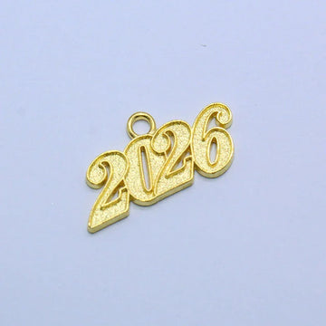 2026 Gold Year Date Drop - Graduation Gown 