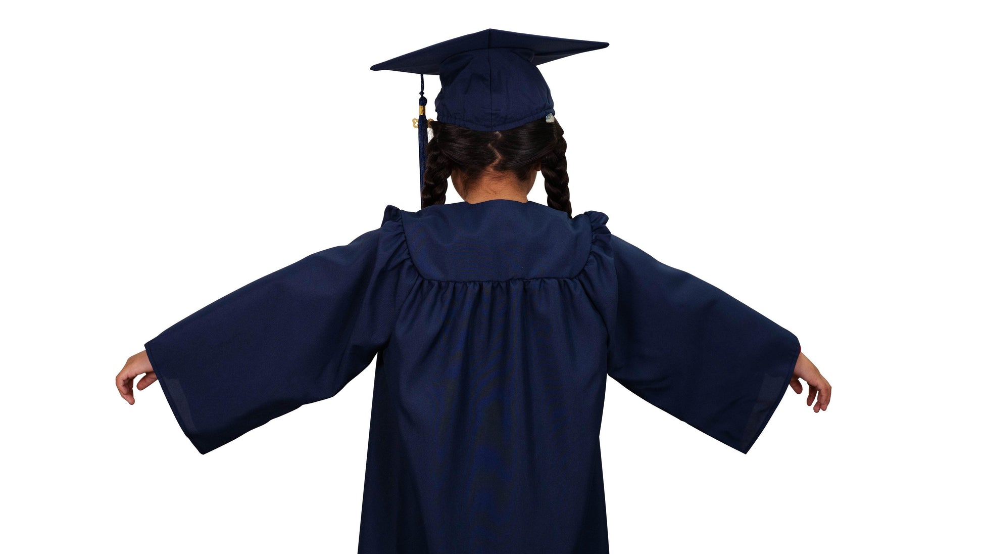 Matte Navy Blue Kindergarten/Preschool Graduation Cap & Gown - Graduation Gown 