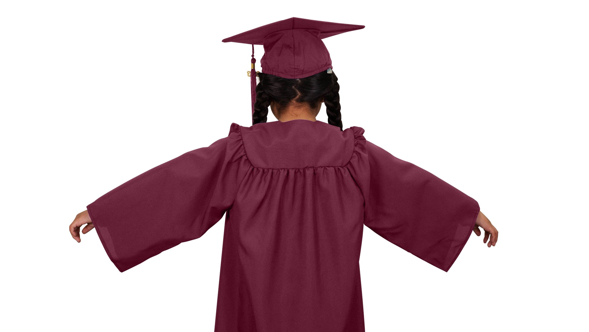 Matte Maroon Kindergarten/Preschool Cap & Gown - Graduation Gown 