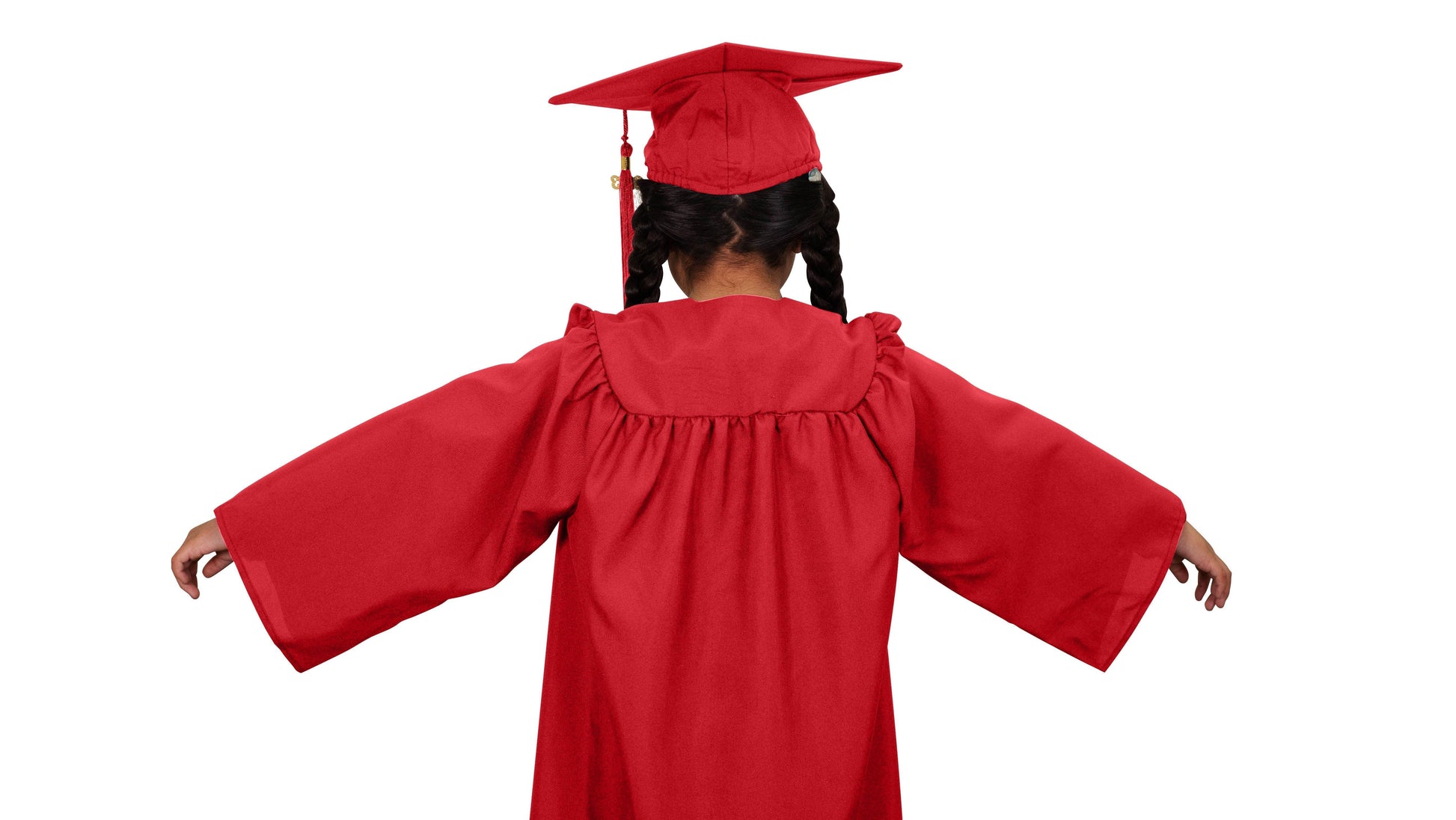 Matte Red Kindergarten/Preschool Cap & Gown - Graduation Gown 