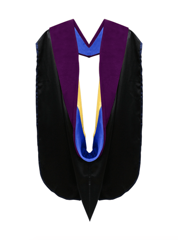 Doctor of Law Hood - Royal Blue & Gold - Graduation Gown 
