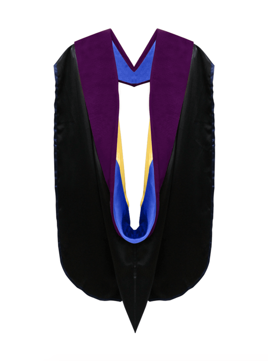 Doctor of Law Hood - Royal Blue & Gold - Graduation Gown 