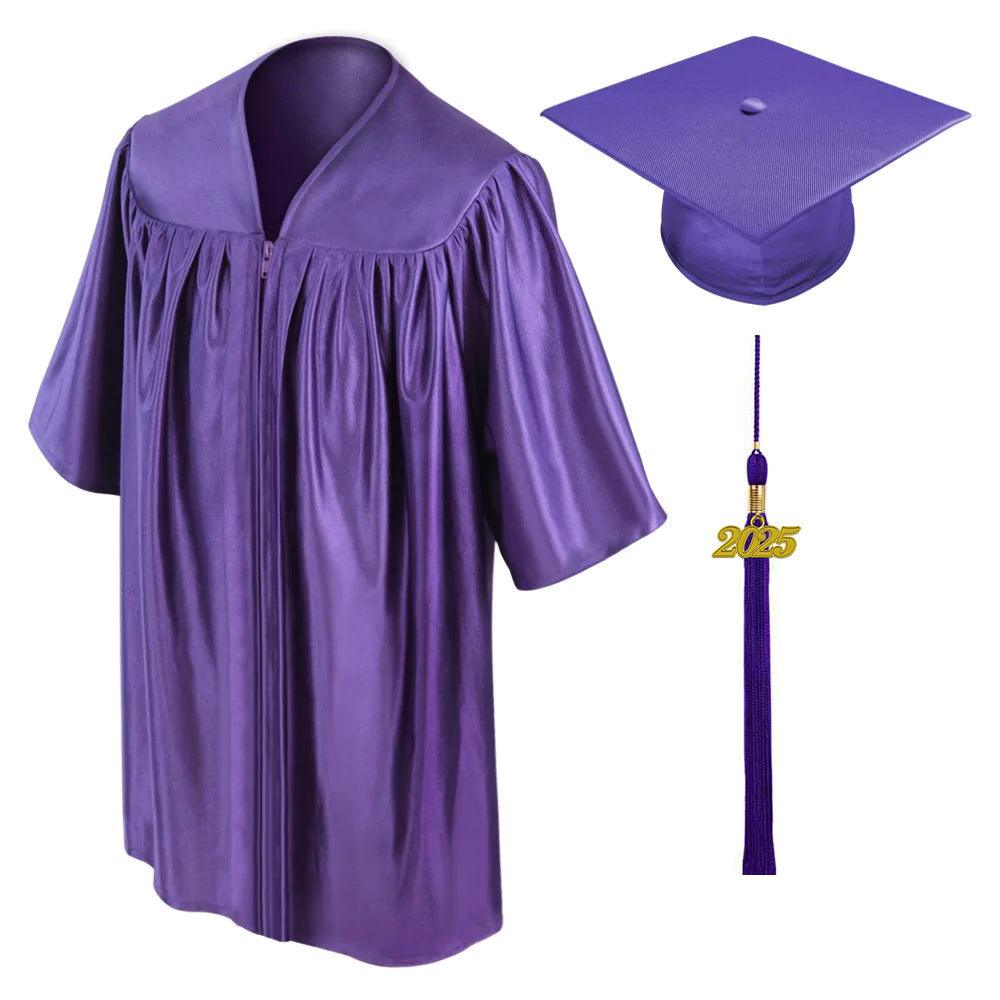 Shiny Purple Kindergarten/Preschool Cap & Gown - Graduation Gown 