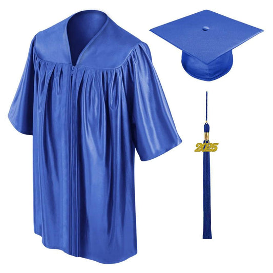 Shiny Royal Blue Kindergarten/Preschool Cap & Gown - Graduation Gown 
