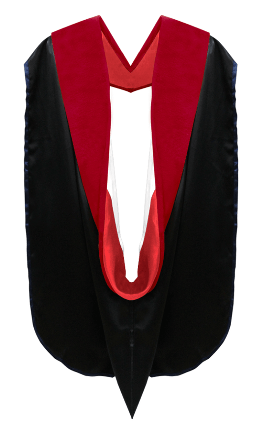 Doctor of Theology Hood - Scarlet & White - Graduation Gown 