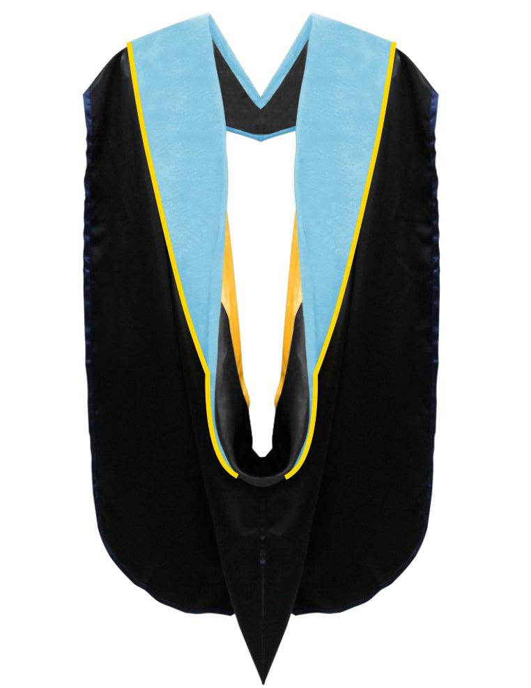 Deluxe Doctoral Academic Gown, Hood and Tam Package - CSULB - Graduation Gown 