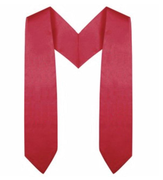 Red Preschool/Kindergarten Stole - Graduation Gown 