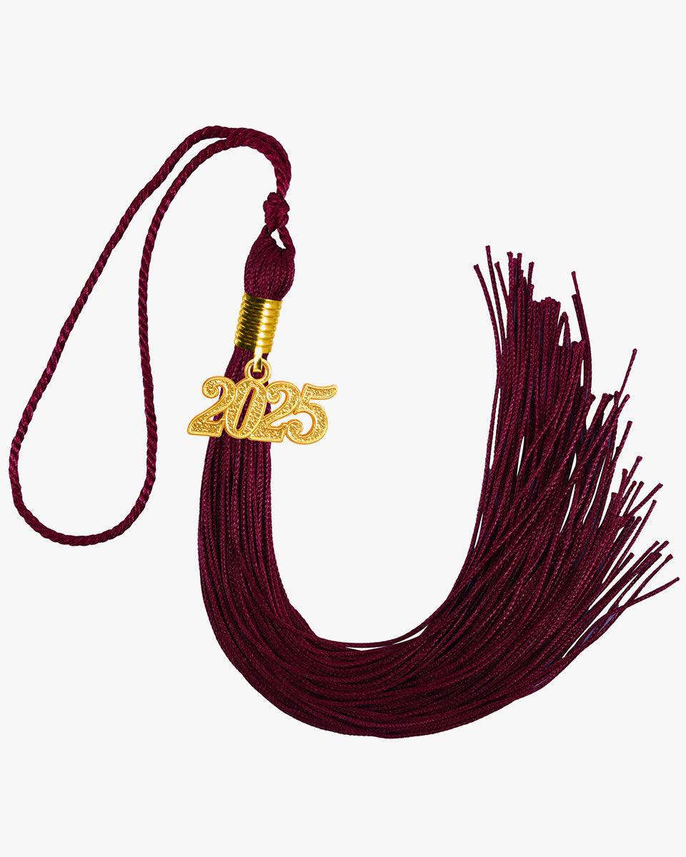 Solid Color Graduation Tassel - 18 Colors Available - Graduation Gown 