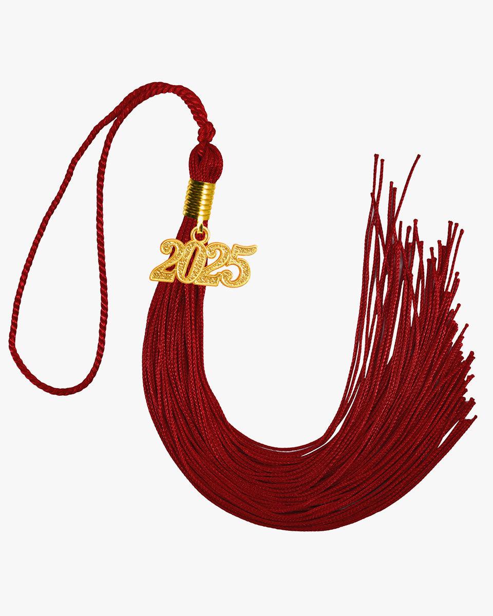 Solid Color Graduation Tassel - 18 Colors Available - Graduation Gown 