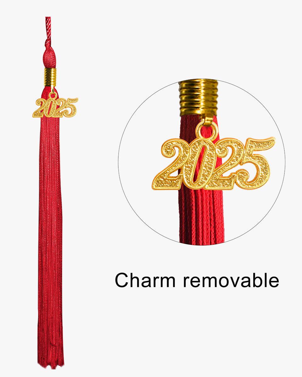 Solid Color Graduation Tassel - 18 Colors Available - Graduation Gown 
