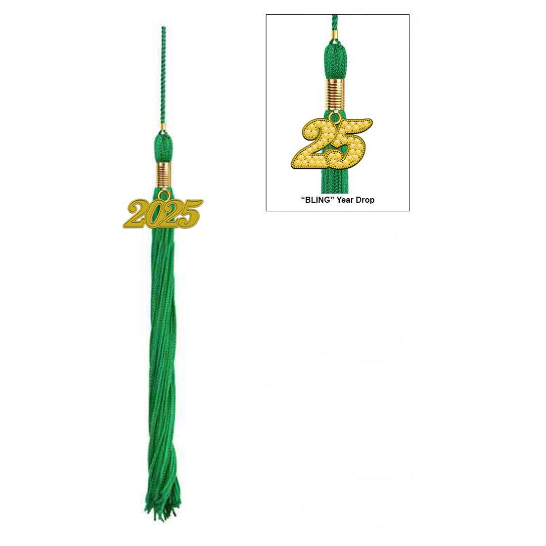 Green Academic Graduation Tassel - Graduation Gown 