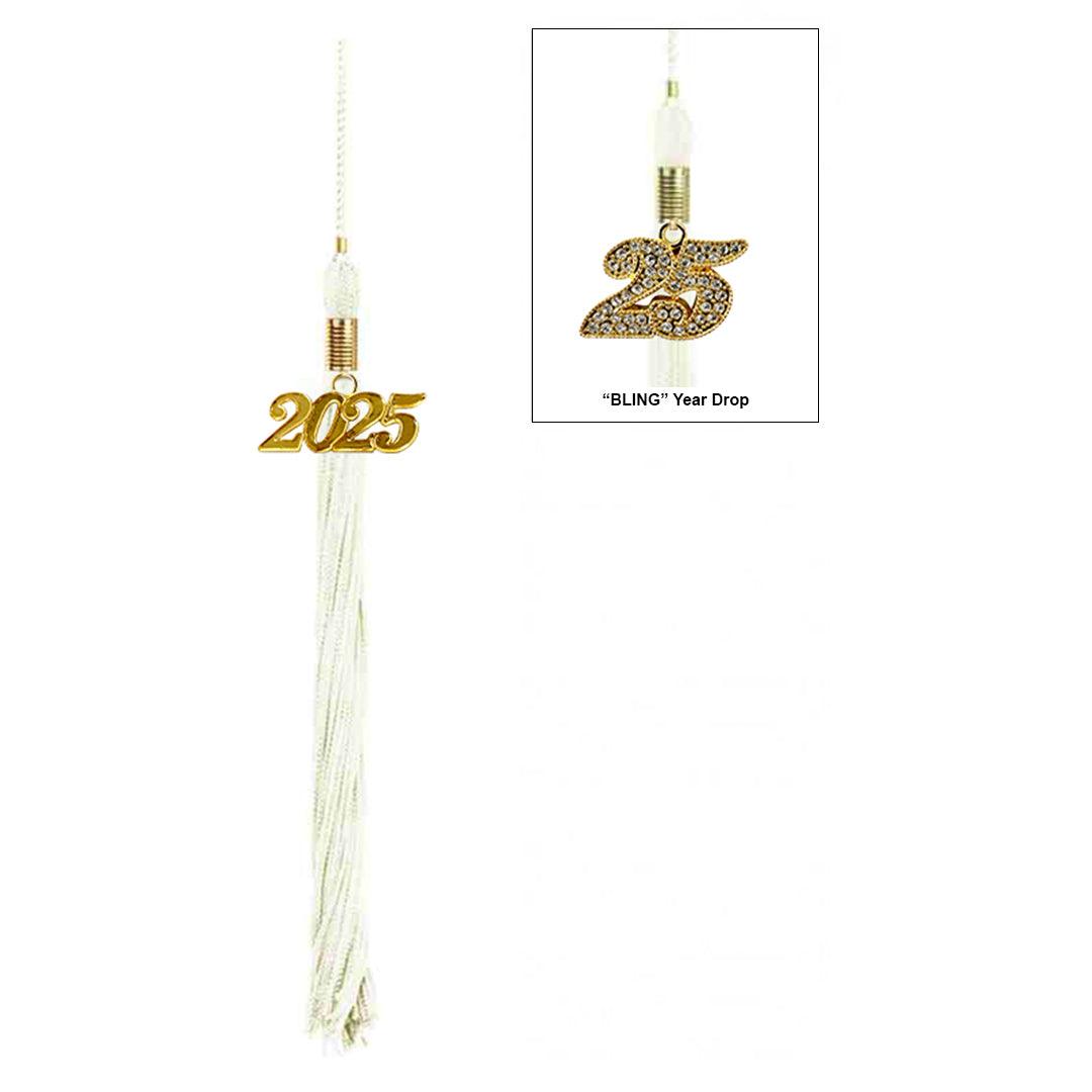 Shiny White Kindergarten/Preschool Cap & Gown - Graduation Gown 