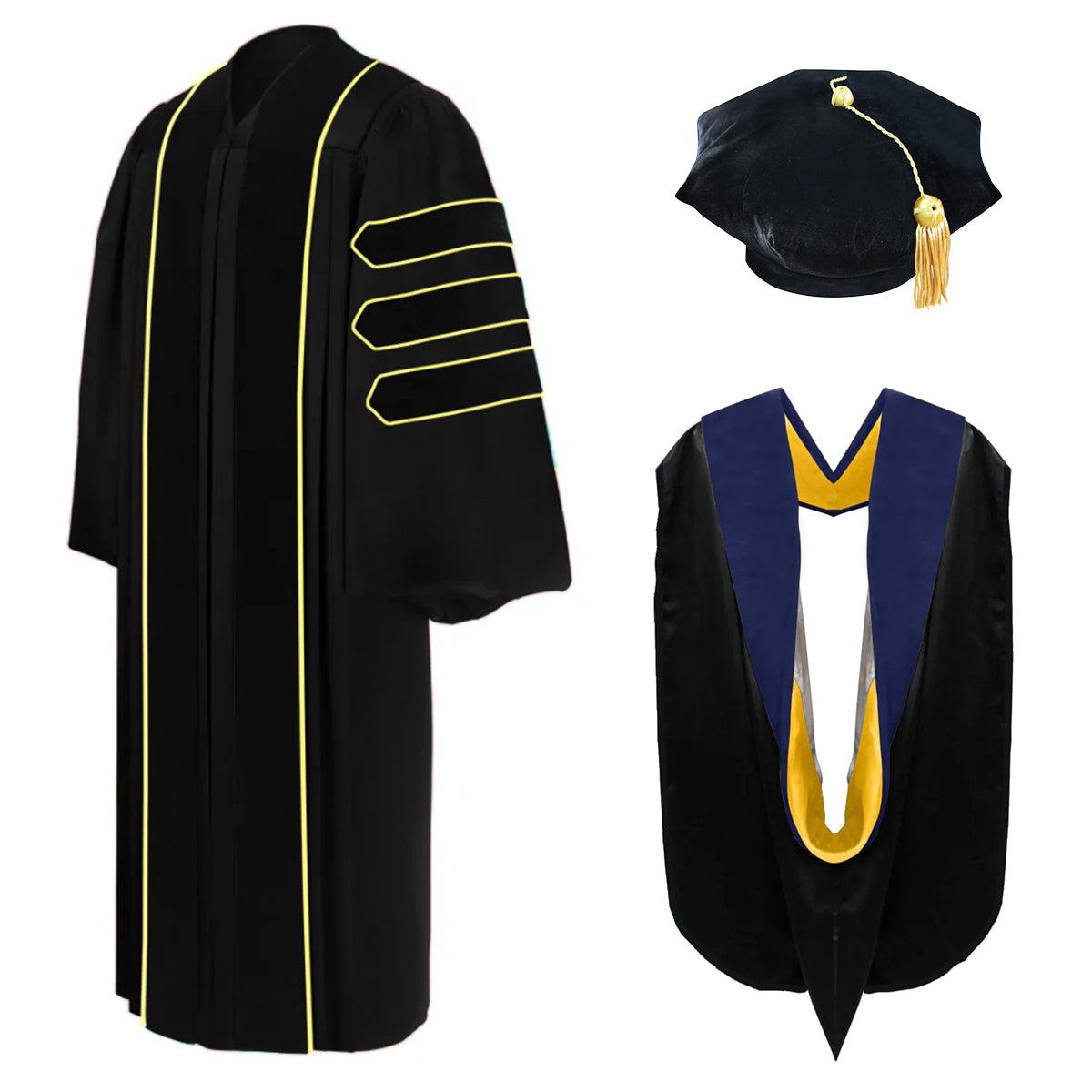 Doctoral Regalia Package for Colorado Boulder Graduation - Graduation Gown 