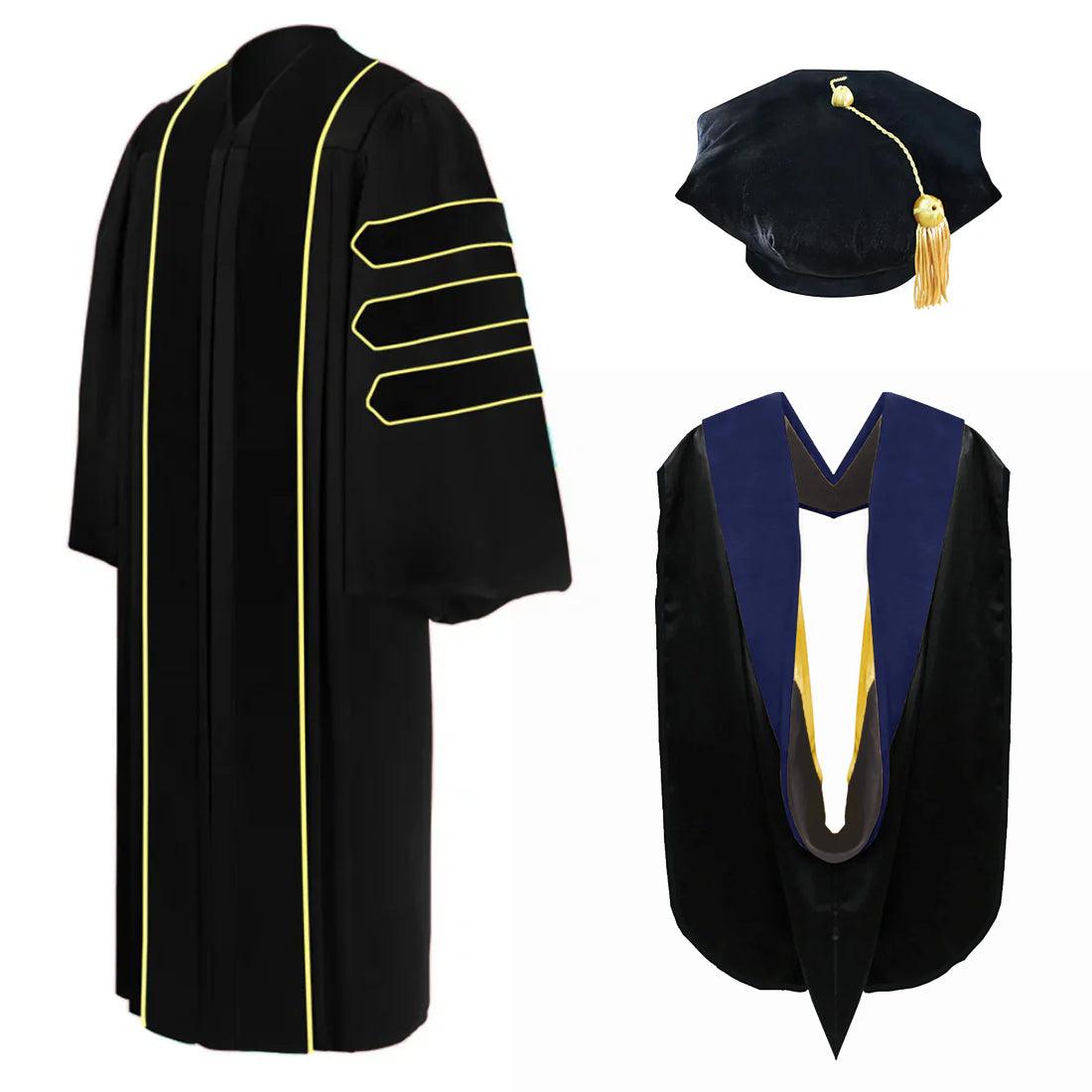 Doctoral Regalia Package for Purdue University Graduation - Graduation Gown 