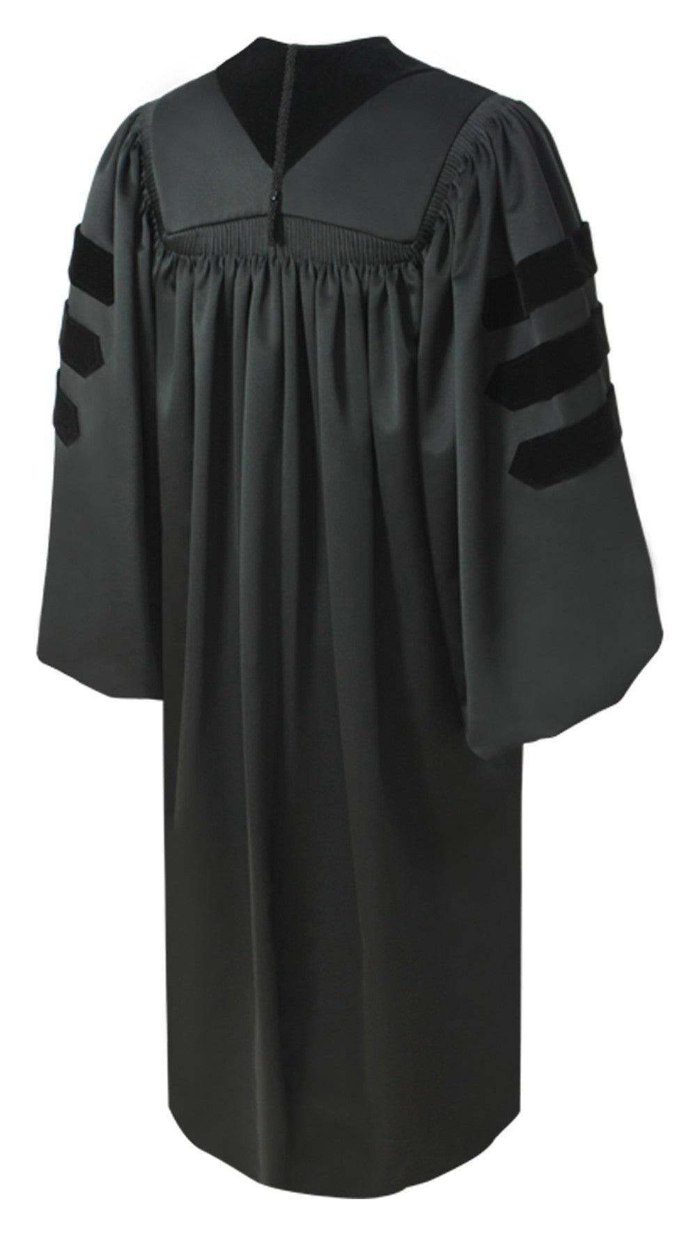 Deluxe Doctorate Gown - Graduation Gown 