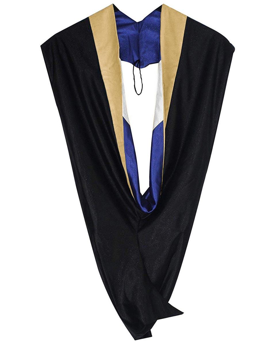 Deluxe Bachelor Hood - 15 Color Combinations Available - Graduation Gown 