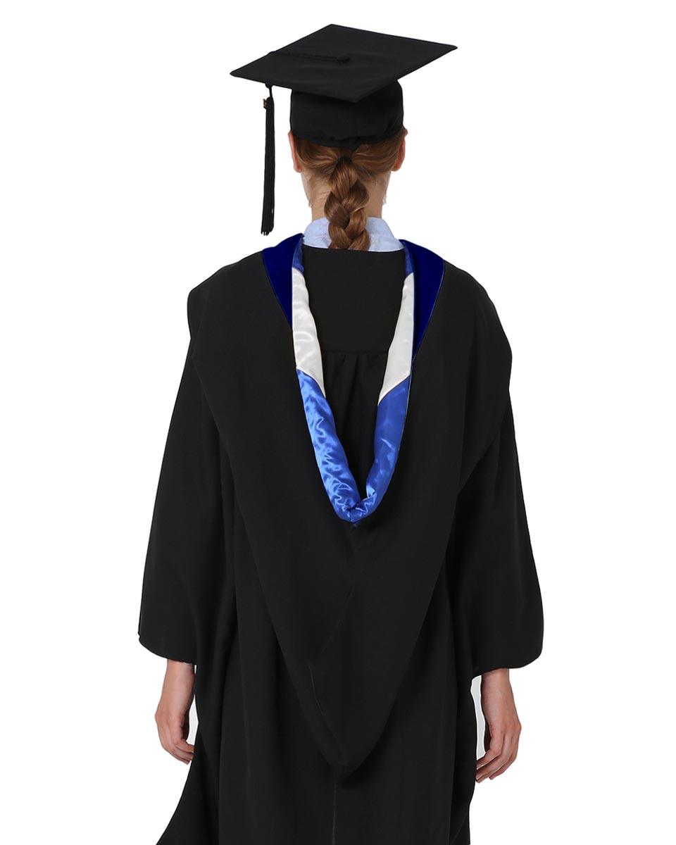 Deluxe Bachelor Hood - 15 Color Combinations Available - Graduation Gown 