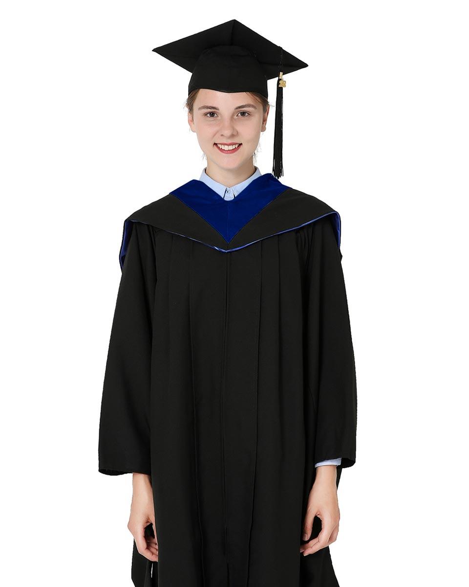 Deluxe Bachelor Hood - 15 Color Combinations Available - Graduation Gown 