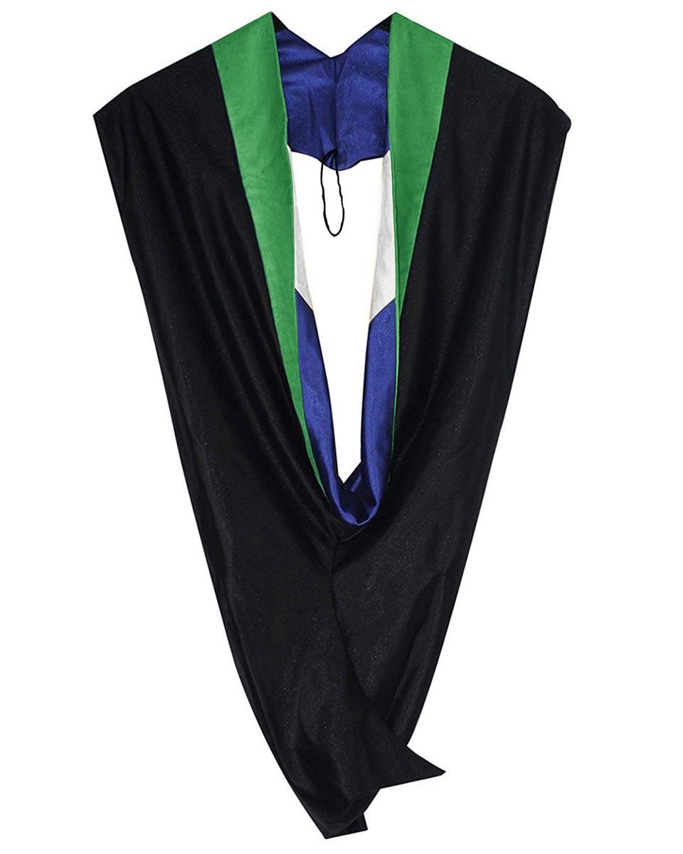 Deluxe Bachelor Hood - 15 Color Combinations Available - Graduation Gown 