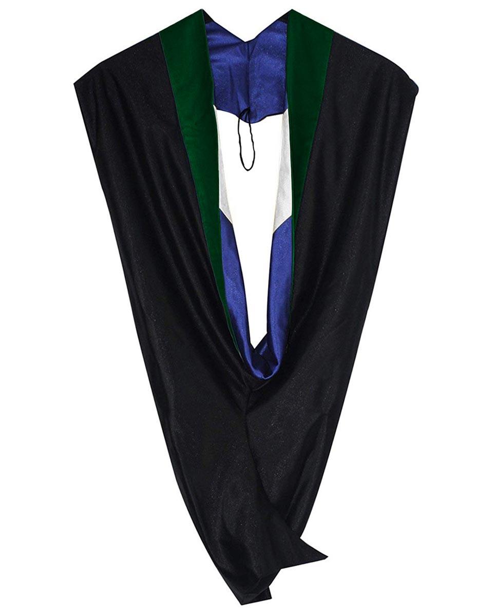 Deluxe Bachelor Hood - 15 Color Combinations Available - Graduation Gown 