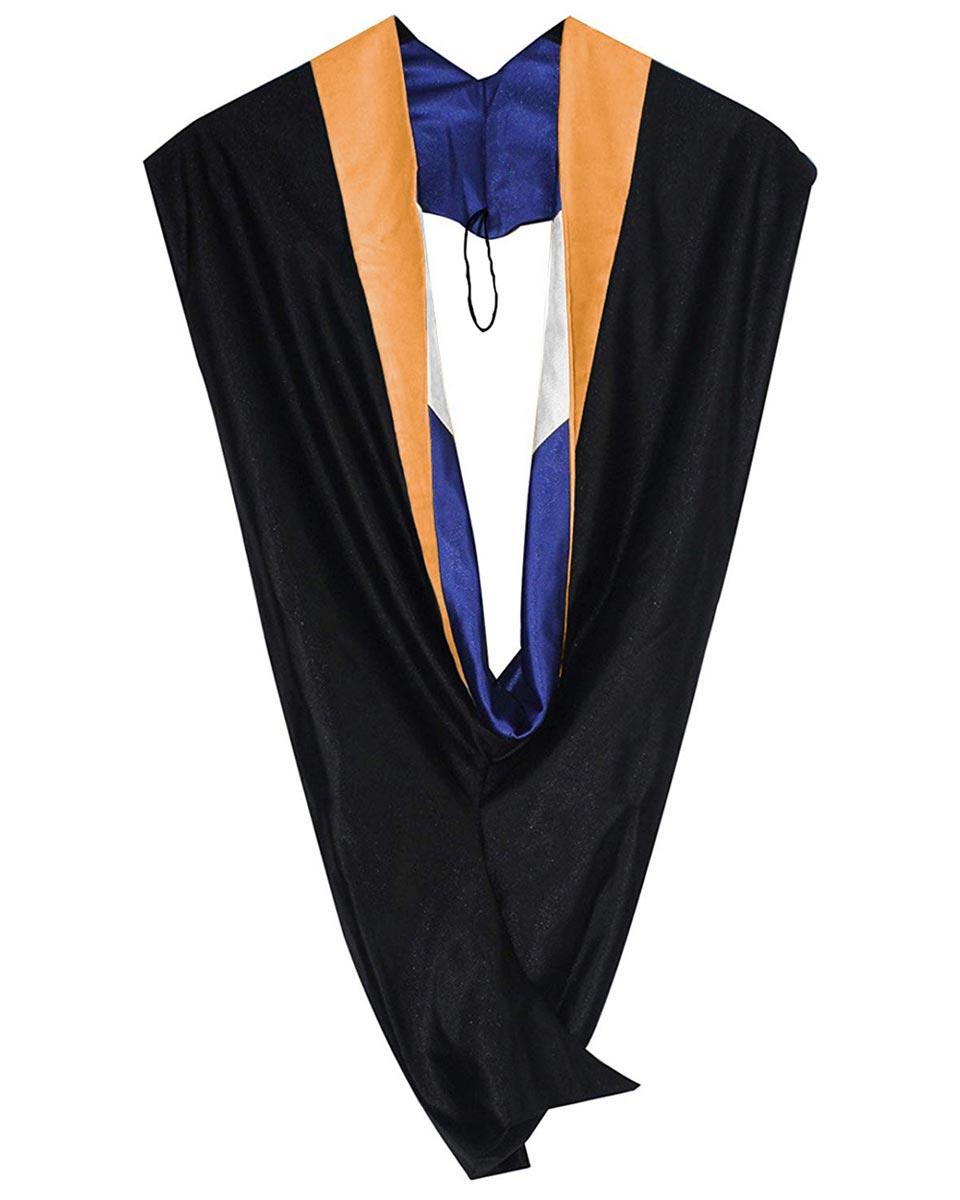 Deluxe Bachelor Hood - 15 Color Combinations Available - Graduation Gown 