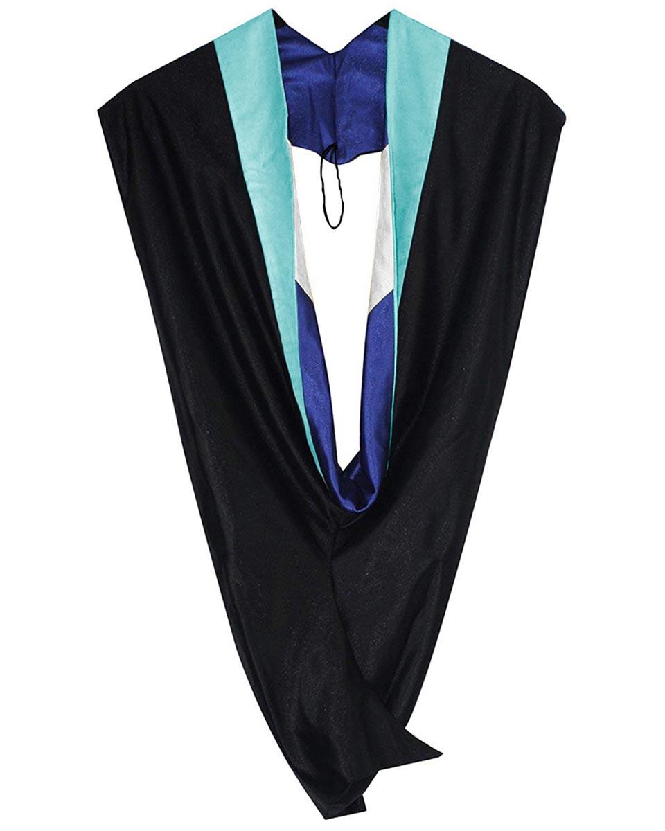 Deluxe Bachelor Hood - 15 Color Combinations Available - Graduation Gown 