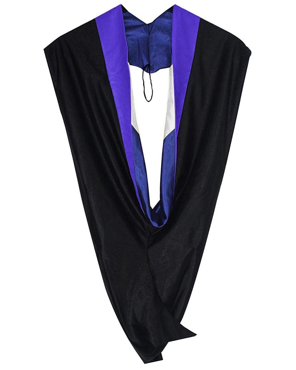 Deluxe Bachelor Hood - 15 Color Combinations Available - Graduation Gown 