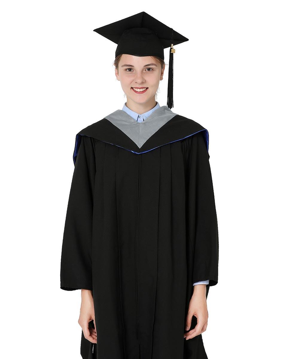 Deluxe Bachelor Hood - 15 Color Combinations Available - Graduation Gown 