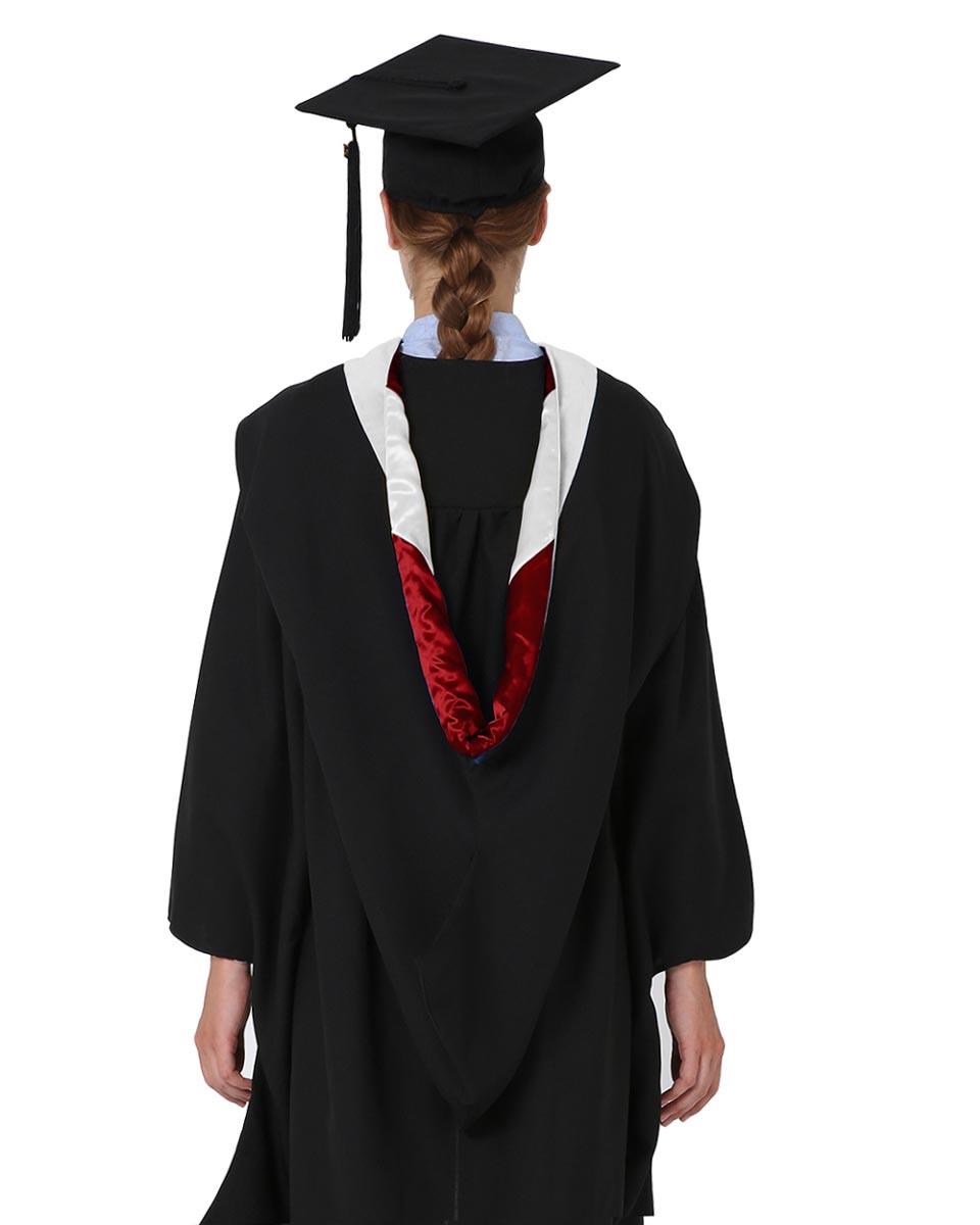 Deluxe Bachelor Hood - 15 Color Combinations Available - Graduation Gown 