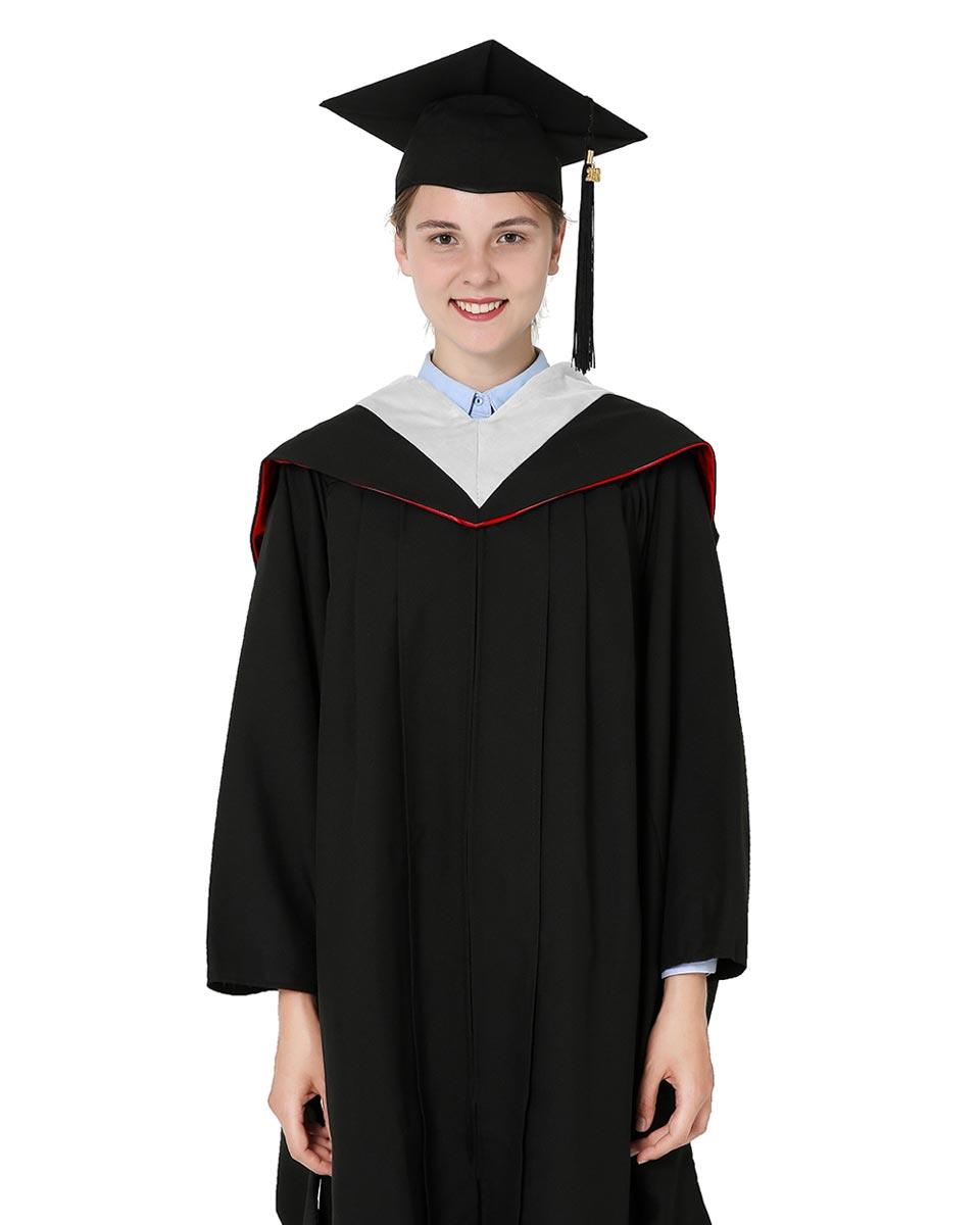 Deluxe Bachelor Hood - 15 Color Combinations Available - Graduation Gown 