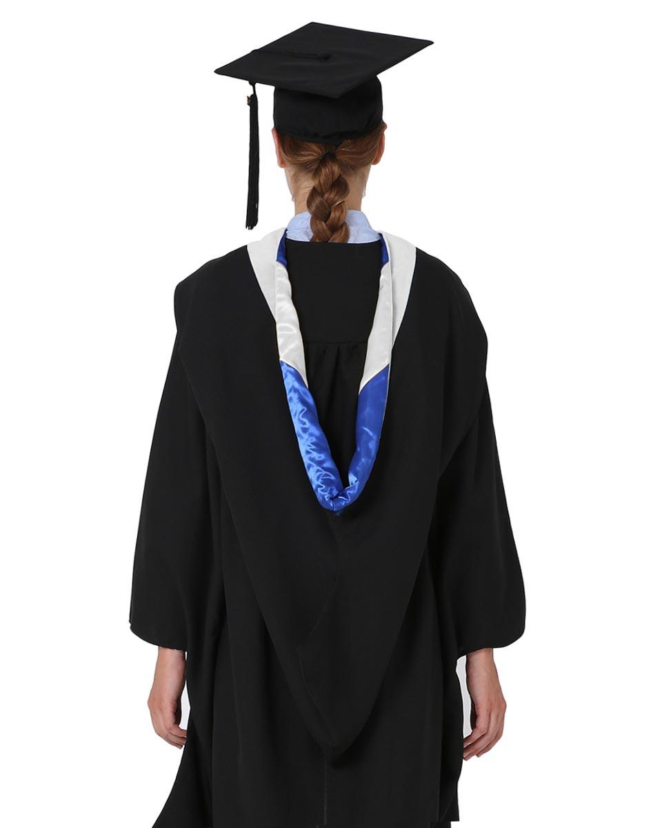 Deluxe Bachelor Hood - 15 Color Combinations Available - Graduation Gown 