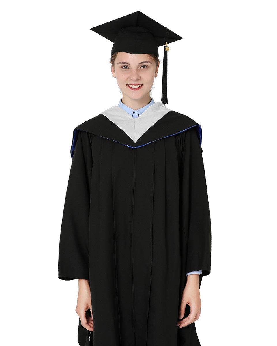 Deluxe Bachelor Hood - 15 Color Combinations Available - Graduation Gown 