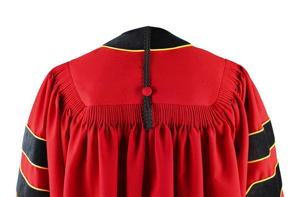 Custom Deluxe Doctoral Gown, Tam & Hood Package - Graduation Gown 