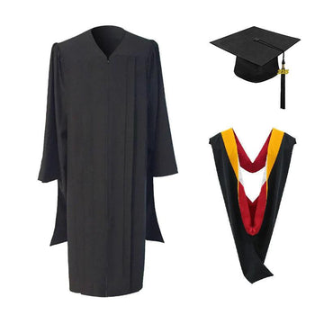 Classic Masters Academic Cap, Gown & Hood Package - Graduation Gown 