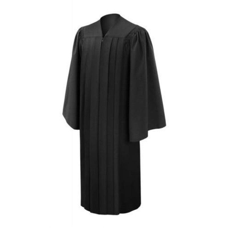 Deluxe Black Bachelors Cap, Gown & Hood Package - Graduation Gown 