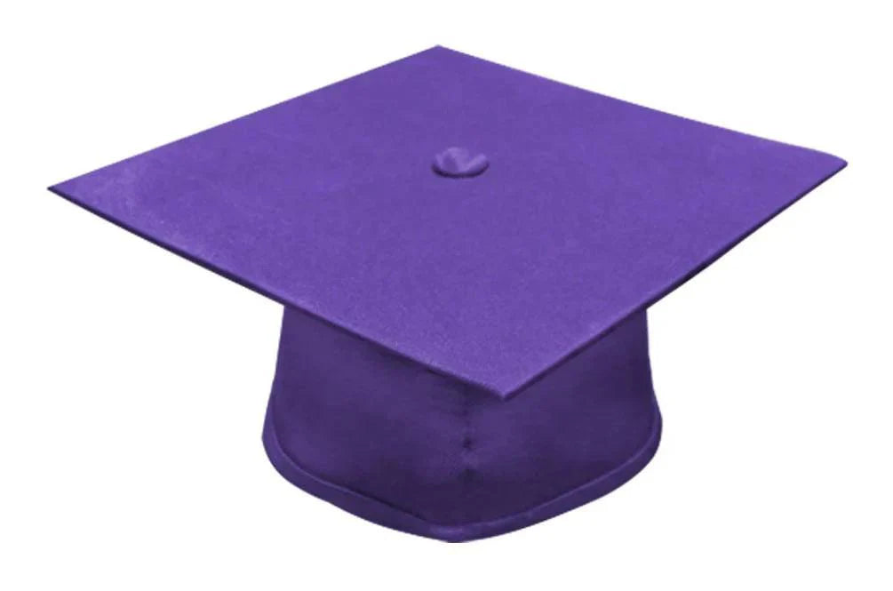 Matte Purple Kindergarten/Preschool Cap - Graduation Gown 