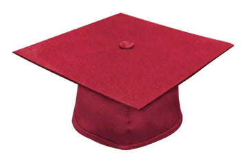 Matte Red Kindergarten/Preschool Cap - Graduation Gown 