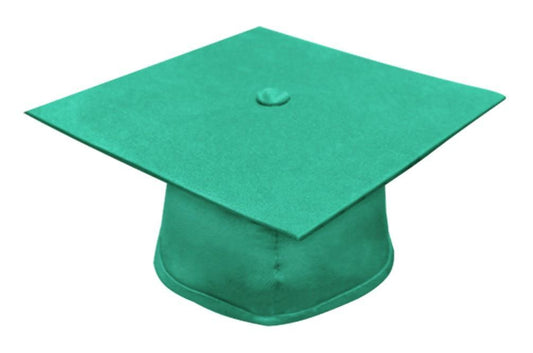 Matte Emerald Green Bachelors Cap - Graduation Gown 