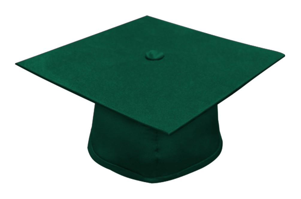 Matte Hunter Elementary Cap - Graduation Gown 