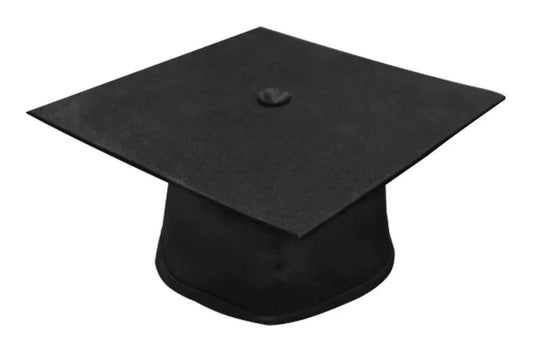 Matte Black Kindergarten/Preschool Cap - Graduation Gown 
