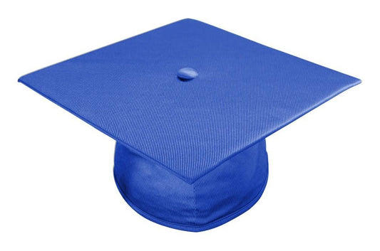 Shiny Royal Blue Bachelors Graduation Cap - Graduation Gown 