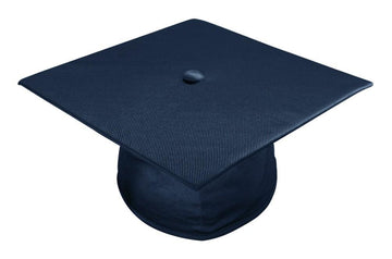 Shiny Navy Blue Junior High/Middle School Cap - Graduation Gown 