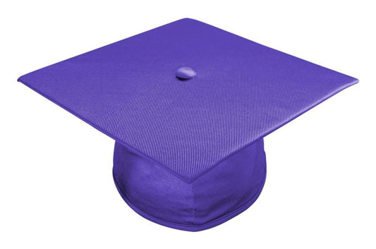 Shiny Purple Bachelors Graduation Cap - Graduation Gown 