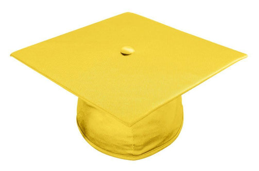 Shiny Gold High School Cap - Graduation Gown 