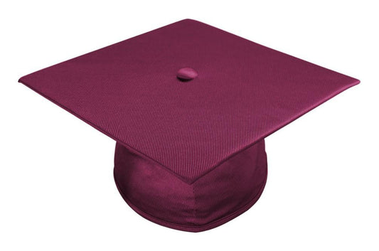 Shiny Maroon Bachelors Graduation Cap - Graduation Gown 