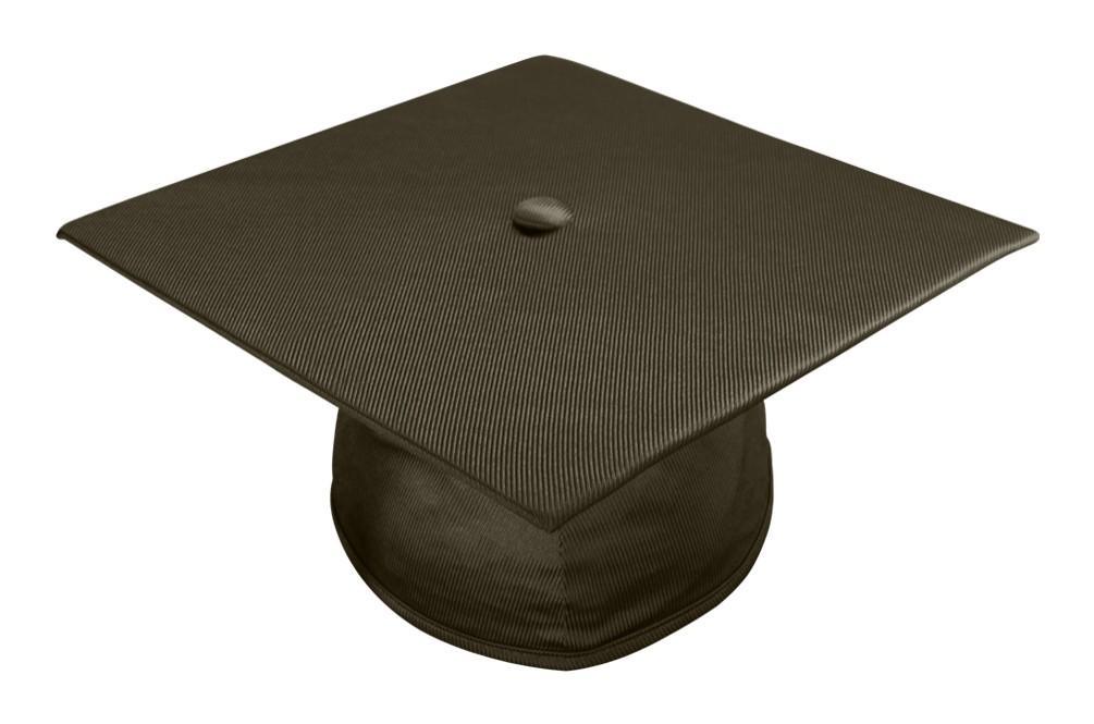 Shiny Brown Bachelors Graduation Cap - Graduation Gown 